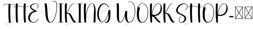THE VIKING WORKSHOP字体转换